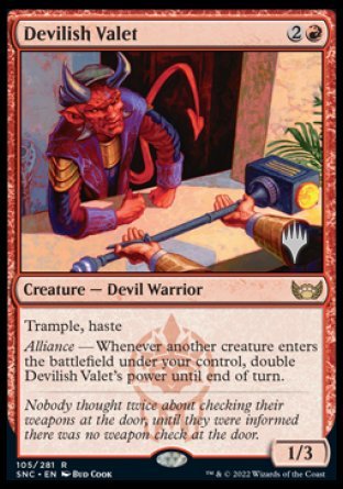 Devilish Valet (Promo Pack) [Streets of New Capenna Promos] | Cracking-Singles