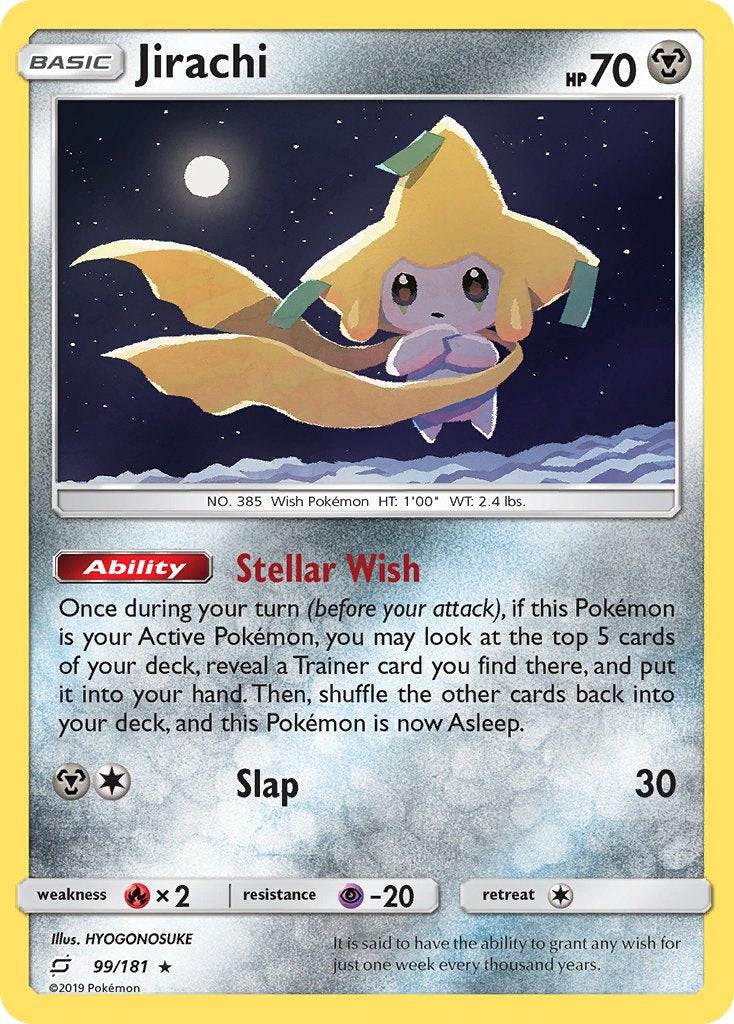 Jirachi (99/181) (Theme Deck Exclusive) [Sun & Moon: Team Up] | Cracking-Singles