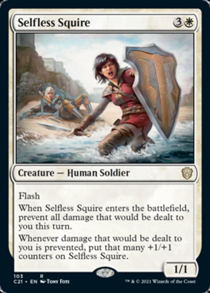 Selfless Squire [Commander 2021] | Cracking-Singles