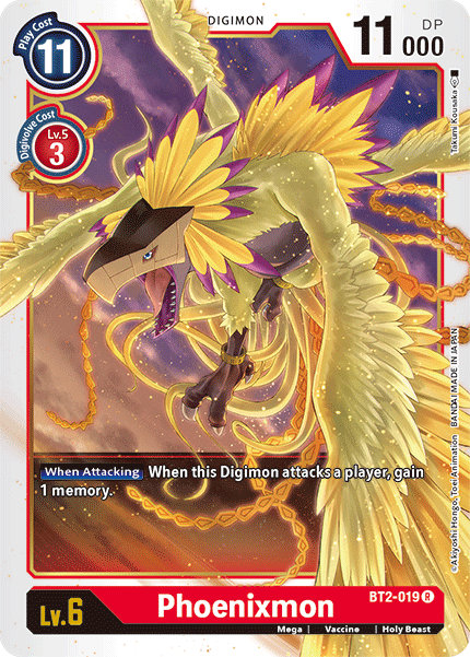 Phoenixmon [BT2-019] [Release Special Booster Ver.1.5] | Cracking-Singles