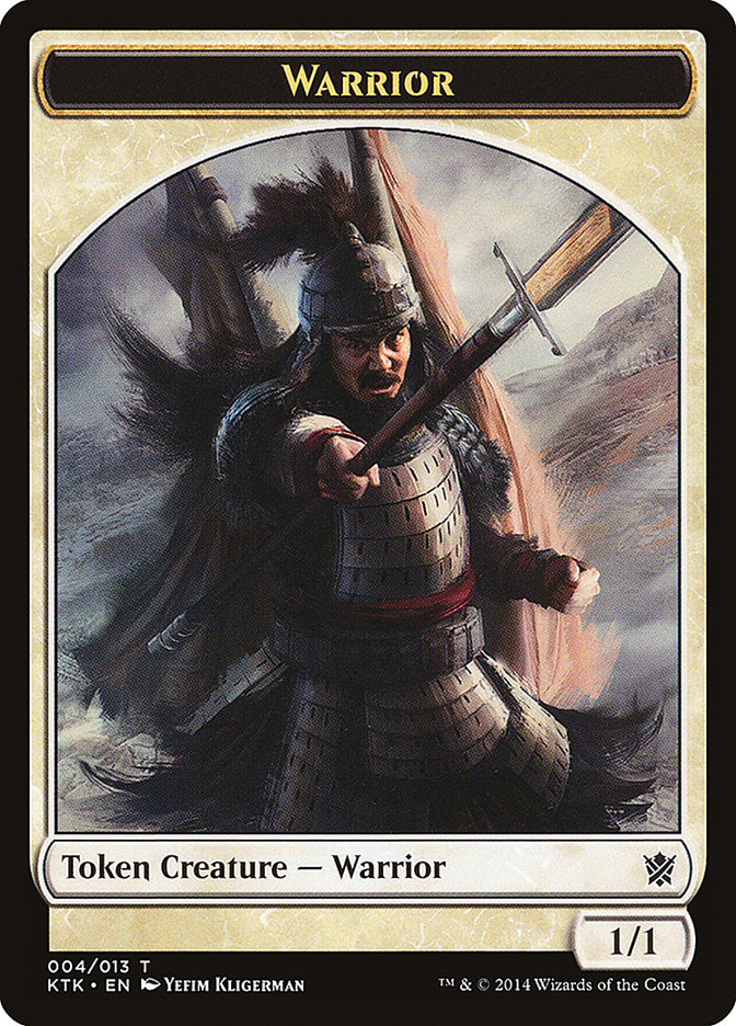 Warrior (004/013) [Khans of Tarkir Tokens] | Cracking-Singles