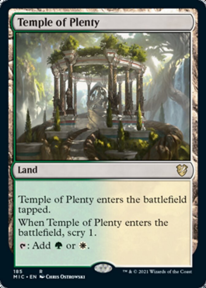 Temple of Plenty [Innistrad: Midnight Hunt Commander] | Cracking-Singles