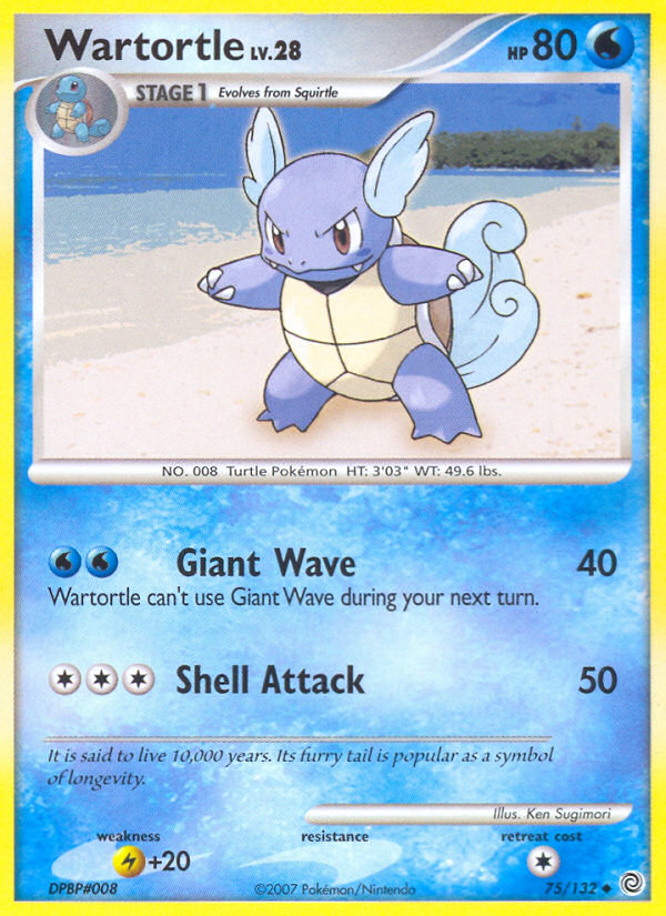 Wartortle (75/132) [Diamond & Pearl: Secret Wonders] | Cracking-Singles