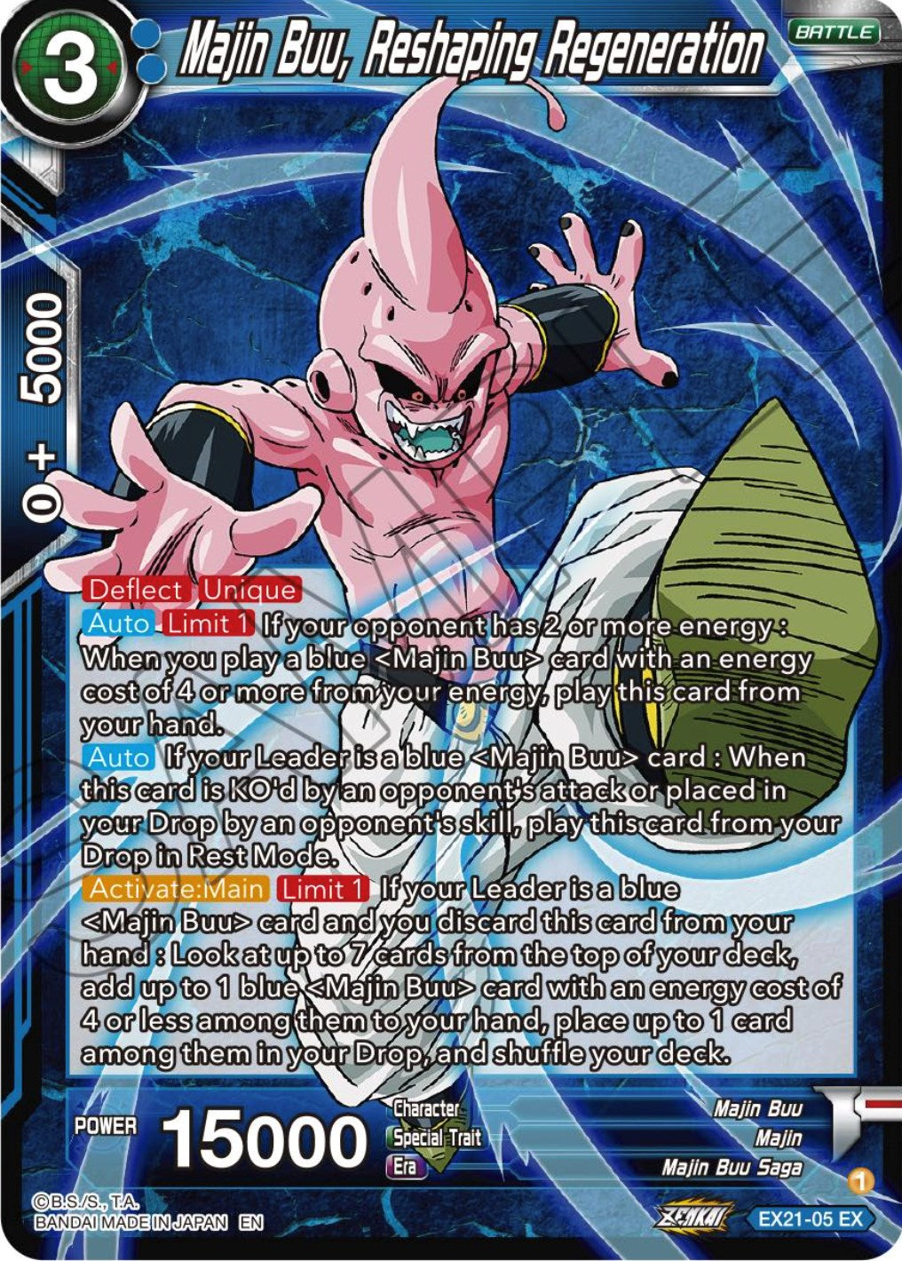 Majin Buu, Reshaping Regeneration (EX21-05) [5th Anniversary Set] | Cracking-Singles