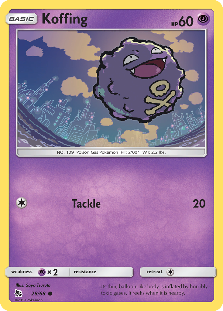 Koffing (28/68) [Sun & Moon: Hidden Fates] | Cracking-Singles