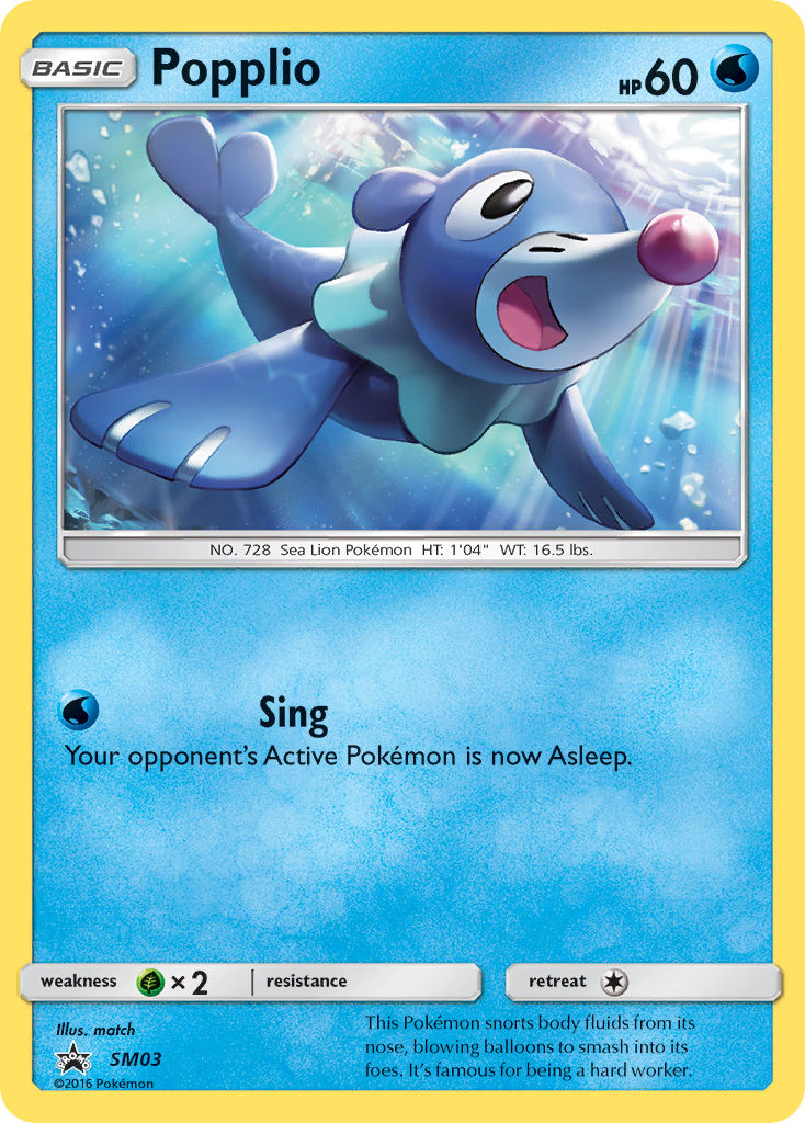 Popplio (SM03) [Sun & Moon: Black Star Promos] | Cracking-Singles