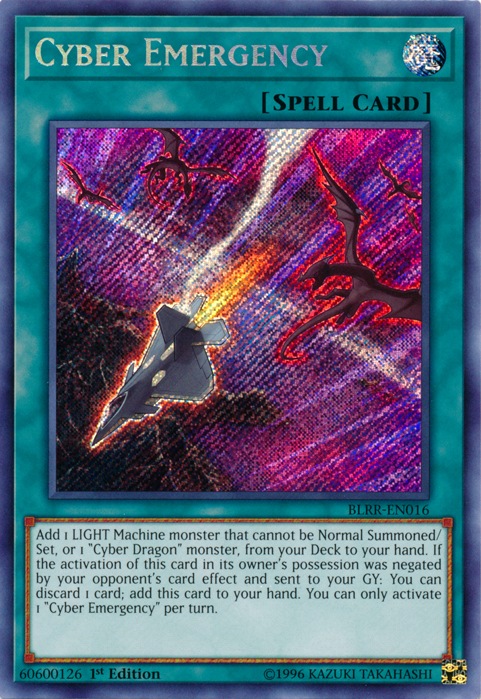 Cyber Emergency [BLRR-EN016] Secret Rare | Cracking-Singles