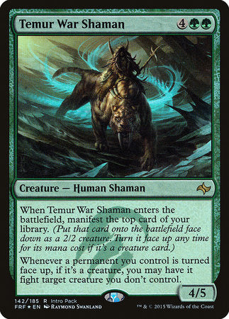 Temur War Shaman [Fate Reforged Promos] | Cracking-Singles