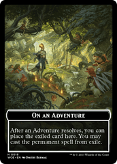 Wicked Role / Cursed Role // Emblem - On An Adventure Double-Sided Token [Wilds of Eldraine Tokens] | Cracking-Singles