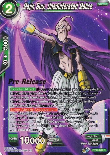 Majin Buu, Unadulterated Malice (BT14-082) [Cross Spirits Prerelease Promos] | Cracking-Singles