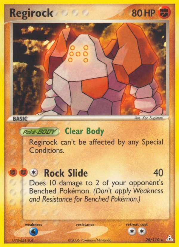 Regirock (28/110) [EX: Holon Phantoms] | Cracking-Singles