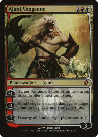 Ajani Vengeant [Prerelease Events] | Cracking-Singles