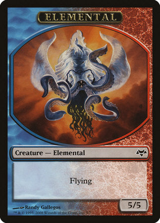 Elemental Token (Blue/Red) [Eventide Tokens] | Cracking-Singles