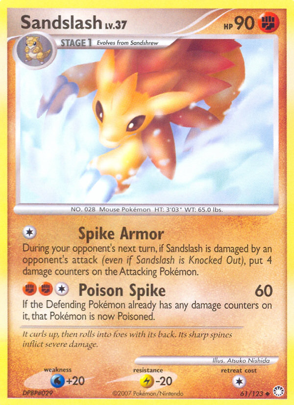 Sandslash (61/123) [Diamond & Pearl: Mysterious Treasures] | Cracking-Singles