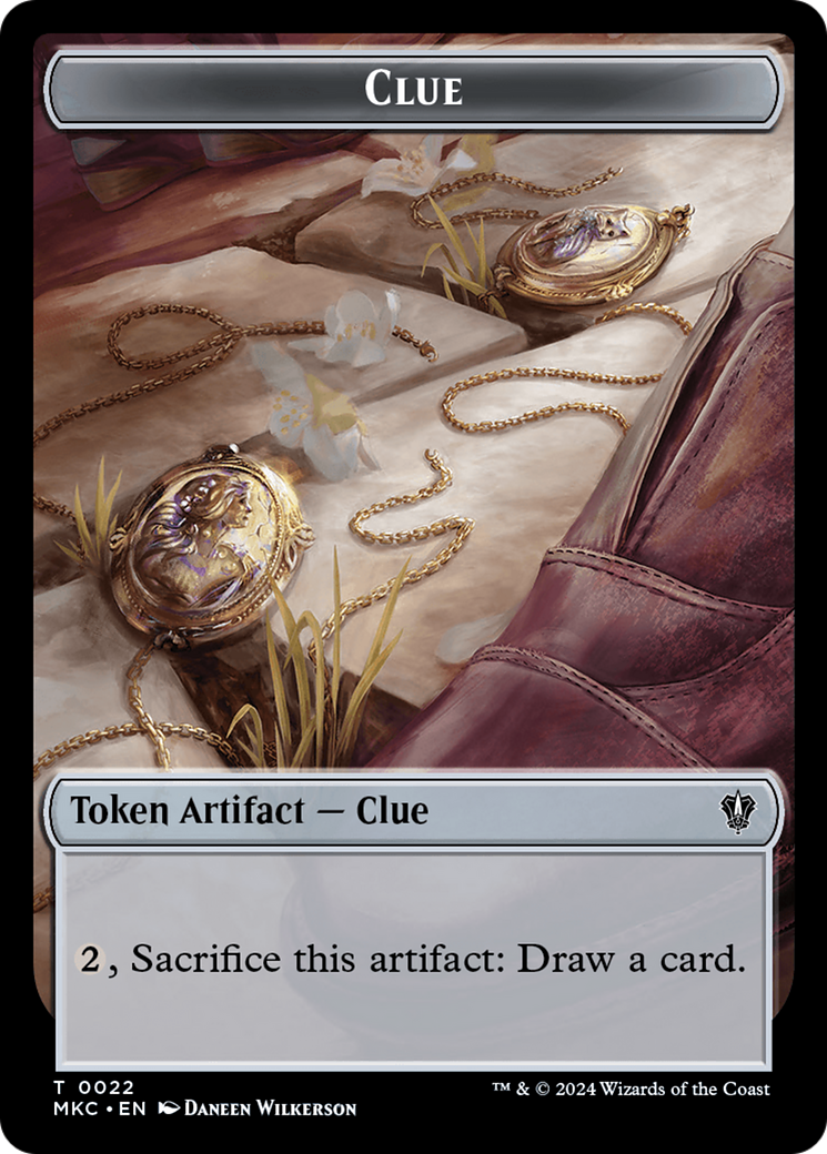 Clue // Insect (0017) Double-Sided Token [Murders at Karlov Manor Commander Tokens] | Cracking-Singles