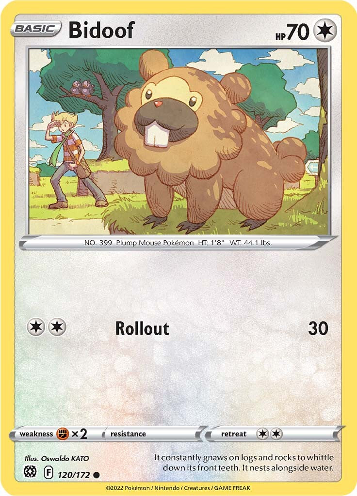 Bidoof (120/172) [Sword & Shield: Brilliant Stars] | Cracking-Singles