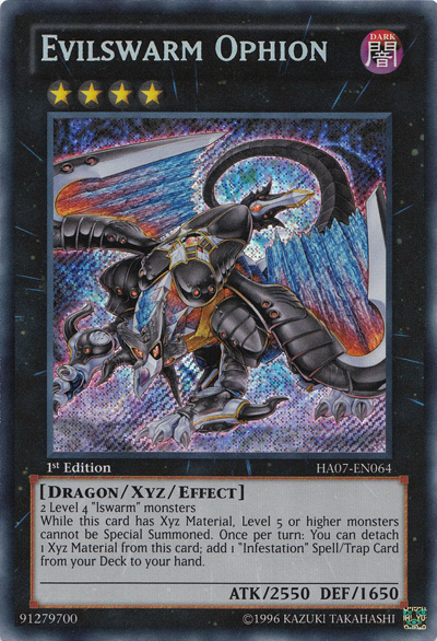 Evilswarm Ophion [HA07-EN064] Secret Rare | Cracking-Singles