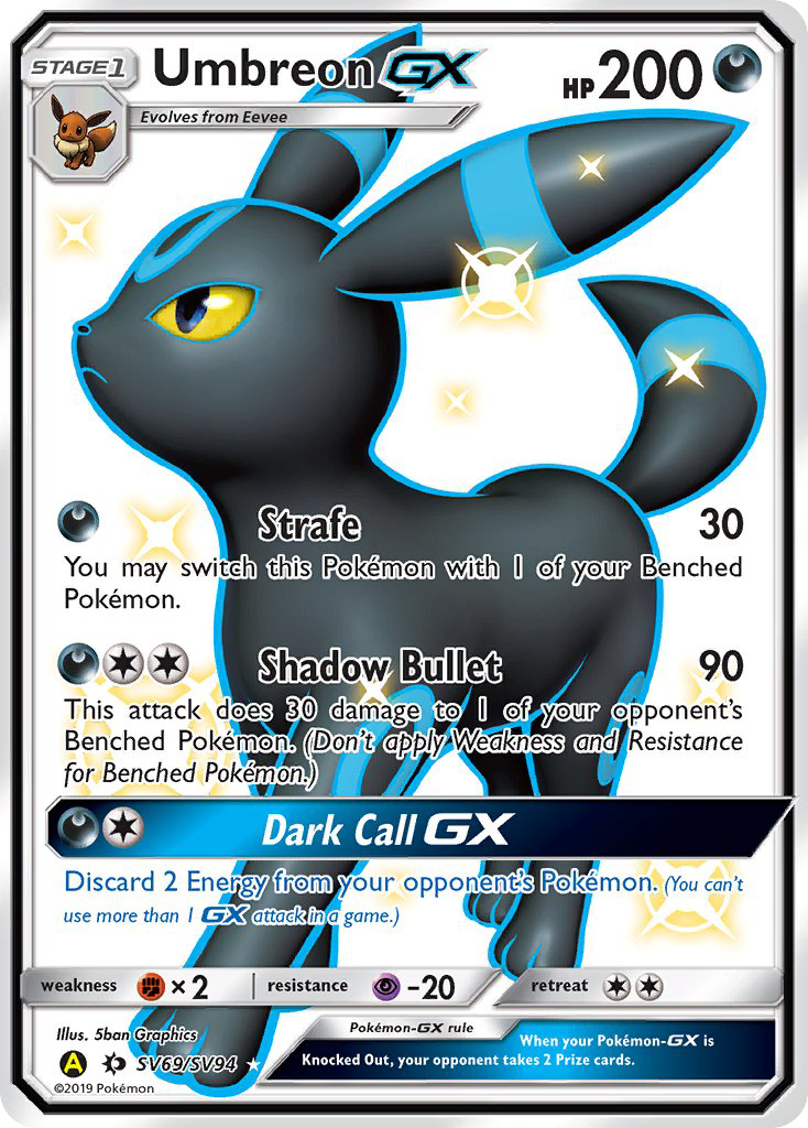 Umbreon GX (SV69/SV94) [Sun & Moon: Hidden Fates - Shiny Vault] | Cracking-Singles