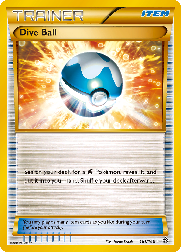 Dive Ball (161/160) [XY: Primal Clash] | Cracking-Singles