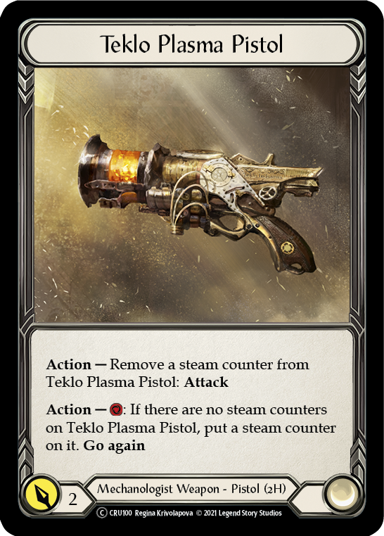 Teklo Plasma Pistol (Rainbow Foil) [CRU100-RF] Unlimited Rainbow Foil | Cracking-Singles