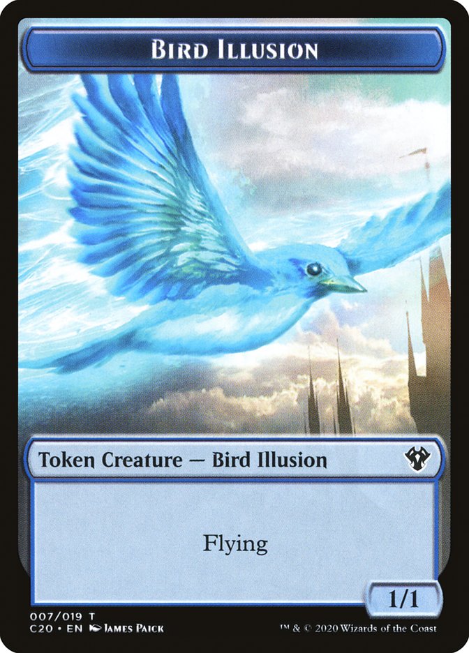 Bird Illusion // Beast Token [Commander 2020] | Cracking-Singles