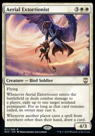 Aerial Extortionist (Promo Pack) [Streets of New Capenna Commander Promos] | Cracking-Singles