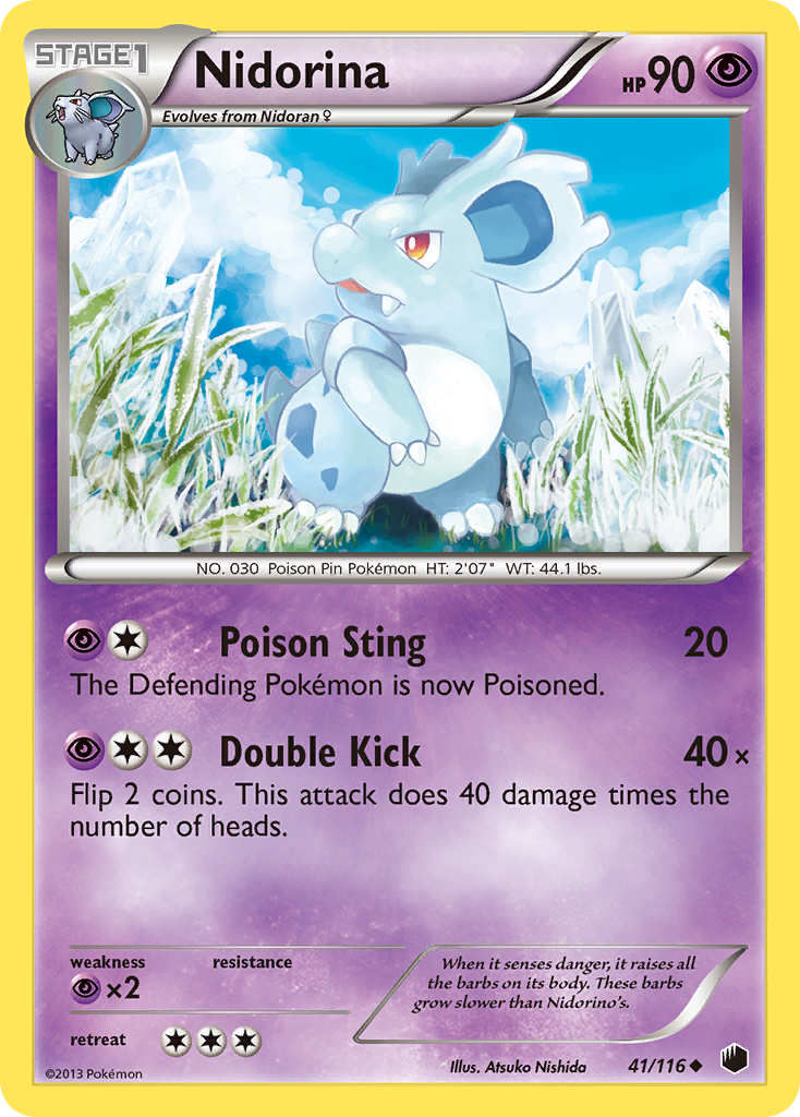 Nidorina (41/116) [Black & White: Plasma Freeze] | Cracking-Singles