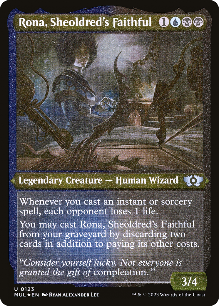 Rona, Sheoldred's Faithful (Foil Etched) [Multiverse Legends] | Cracking-Singles