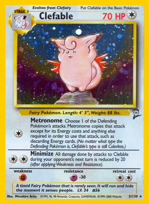 Clefable (5/130) [Base Set 2] | Cracking-Singles