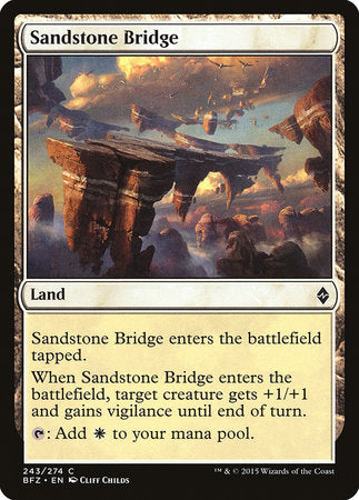 Sandstone Bridge [Battle for Zendikar] | Cracking-Singles