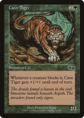 Cave Tiger [Urza's Saga] | Cracking-Singles