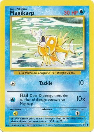 Magikarp (35/102) [Base Set Unlimited] | Cracking-Singles