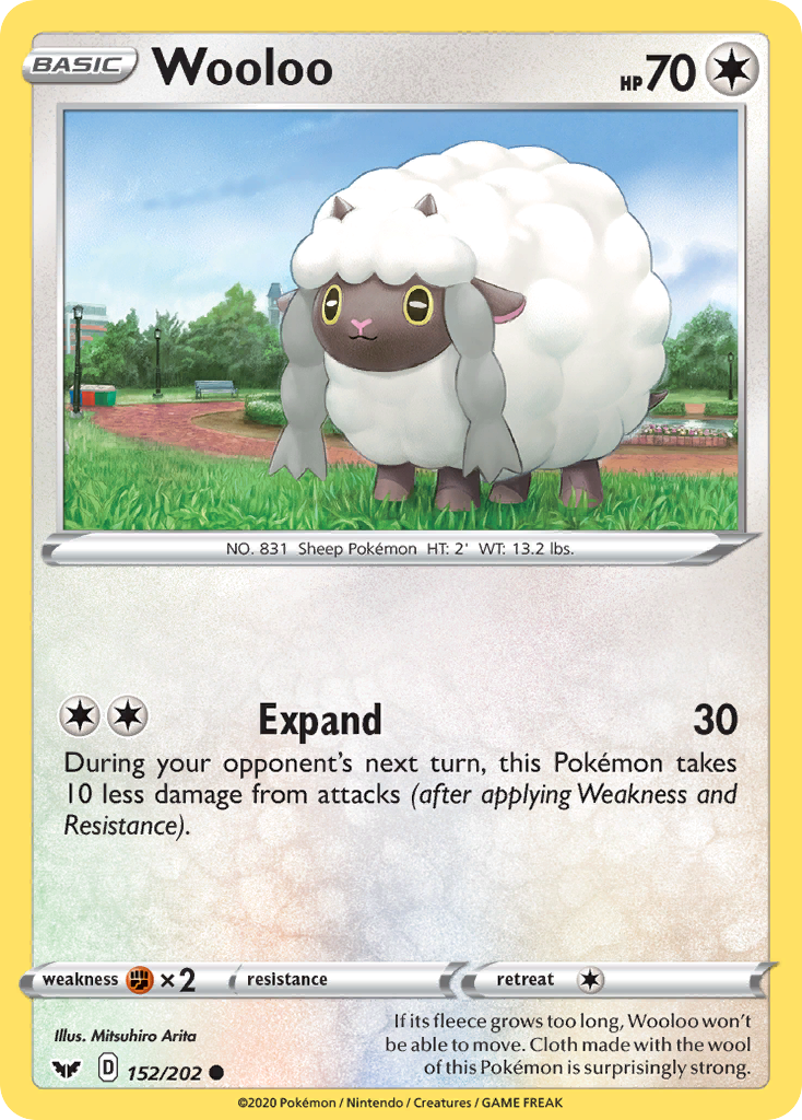 Wooloo (152/202) [Sword & Shield: Base Set] | Cracking-Singles