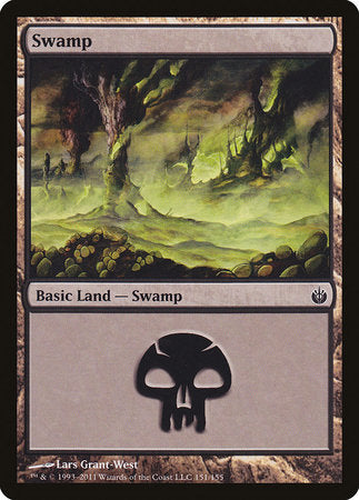 Swamp (151) [Mirrodin Besieged] | Cracking-Singles