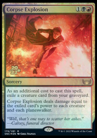 Corpse Explosion [Streets of New Capenna Prerelease Promos] | Cracking-Singles