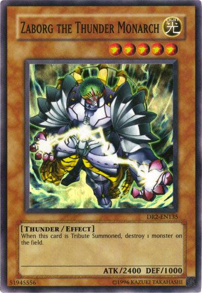 Zaborg the Thunder Monarch [DR2-EN135] Super Rare | Cracking-Singles