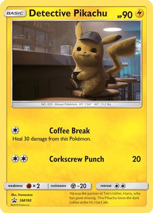 Detective Pikachu (SM190) [Sun & Moon: Black Star Promos] | Cracking-Singles