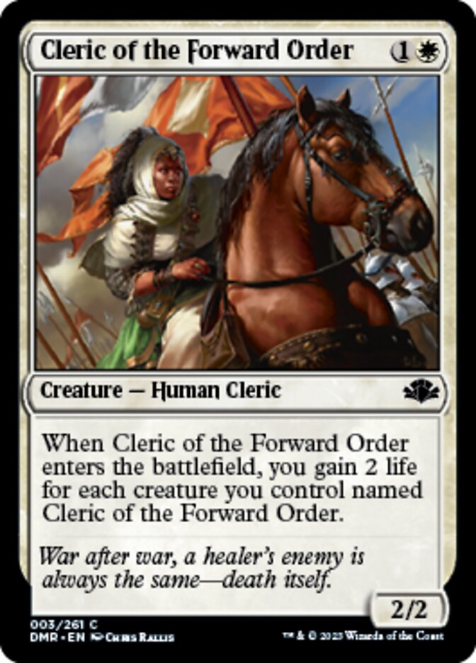 Cleric of the Forward Order [Dominaria Remastered] | Cracking-Singles