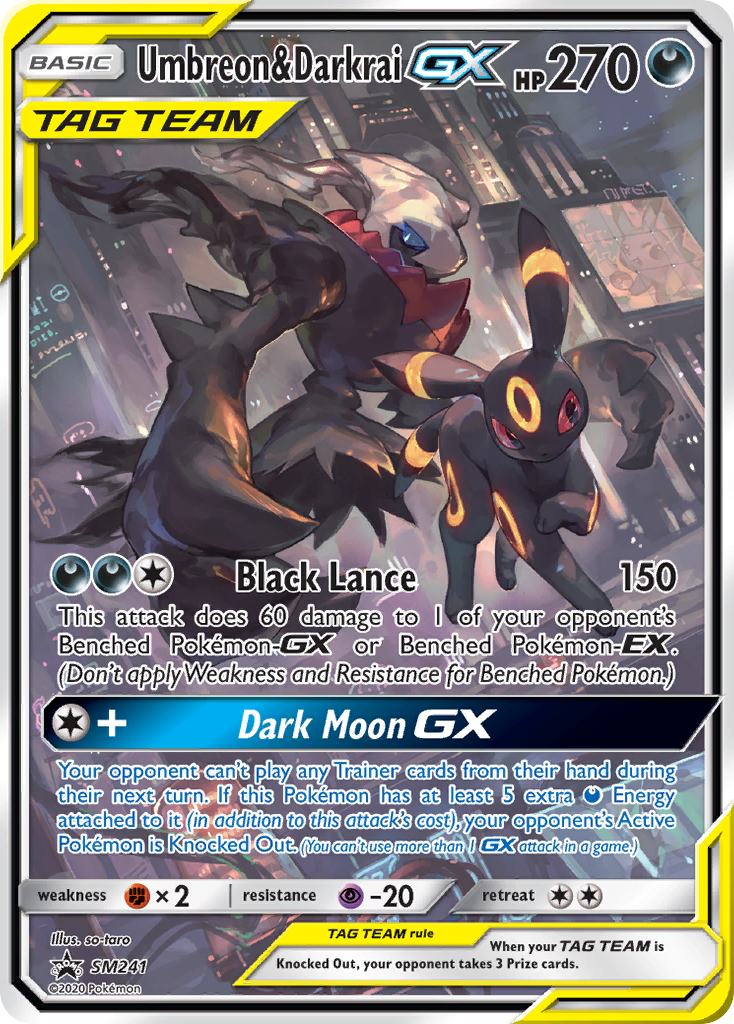 Umbreon & Darkrai GX (SM241) (Jumbo Card) [Sun & Moon: Black Star Promos] | Cracking-Singles