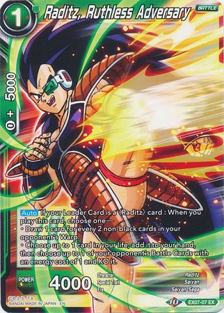 Raditz, Ruthless Adversary [EX07-07] | Cracking-Singles