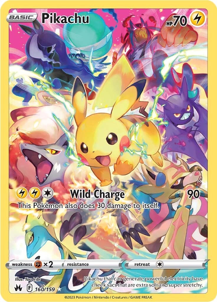 Pikachu (160/159) (Secret) [Sword & Shield: Crown Zenith] | Cracking-Singles