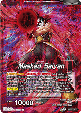 Masked Saiyan // SS3 Bardock, Reborn from Darkness (Starter Deck Exclusive) (SD16-01) [Cross Spirits] | Cracking-Singles