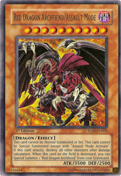 Red Dragon Archfiend/Assault Mode [CRMS-EN004] Ultra Rare | Cracking-Singles