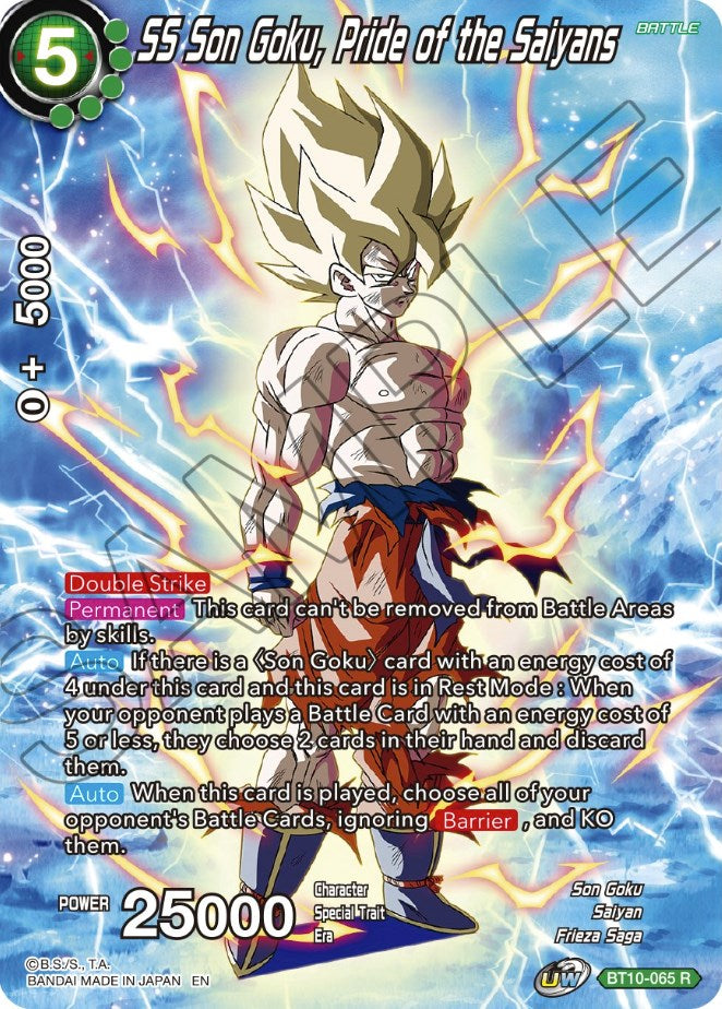 SS Son Goku, Pride of the Saiyans (BT10-065) [Theme Selection: History of Son Goku] | Cracking-Singles