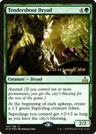 Tendershoot Dryad [Rivals of Ixalan Promos] | Cracking-Singles