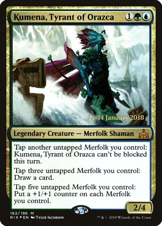 Kumena, Tyrant of Orazca [Rivals of Ixalan Promos] | Cracking-Singles