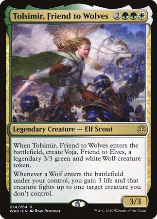 Tolsimir, Friend to Wolves [War of the Spark Promos] | Cracking-Singles