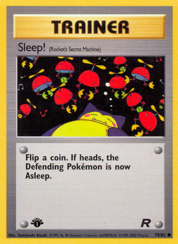 Sleep! (79/82) [Team Rocket 1st Edition] | Cracking-Singles