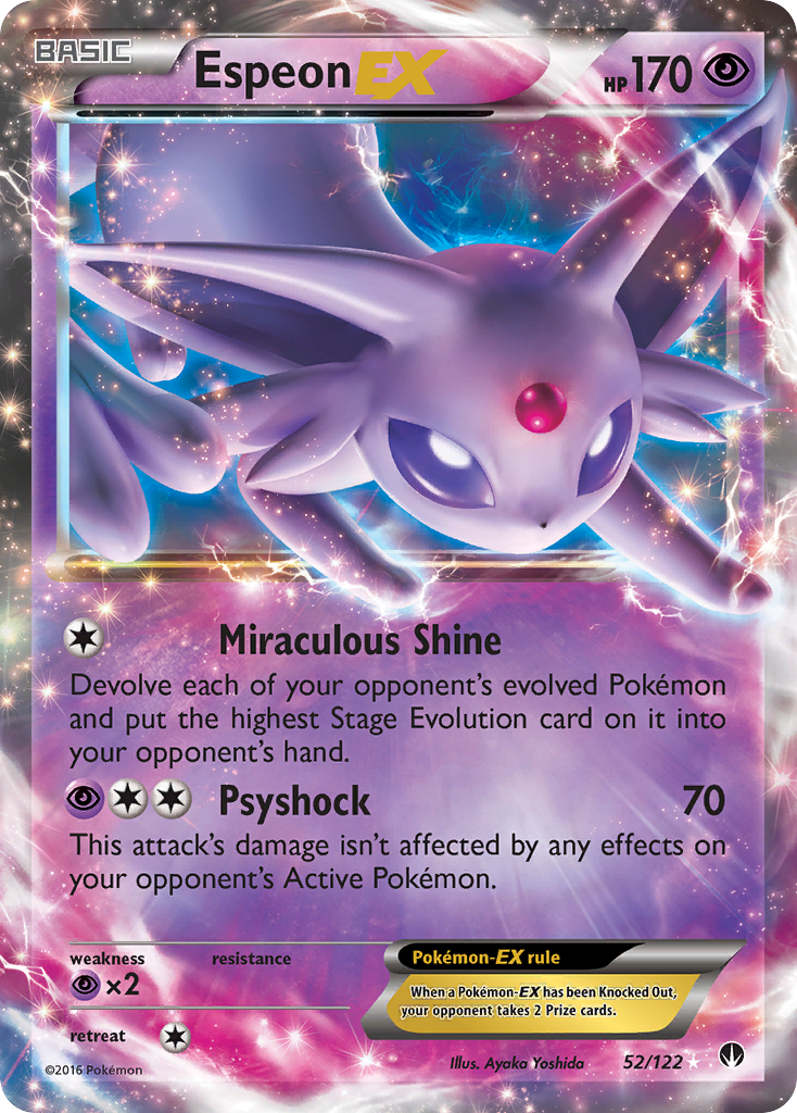 Espeon EX (52/122) [XY: BREAKpoint] | Cracking-Singles