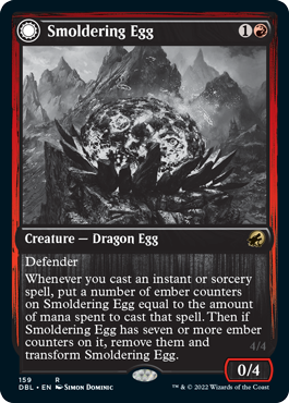 Smoldering Egg // Ashmouth Dragon [Innistrad: Double Feature] | Cracking-Singles